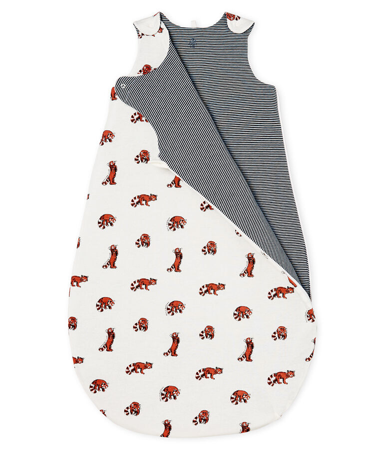 Gigoteuse b&eacute;b&eacute; gar&ccedil;on r&eacute;versible en c&ocirc;te blanc/multicouleur