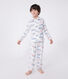 Pyjama enfant en coton boutonné imprimé Paris