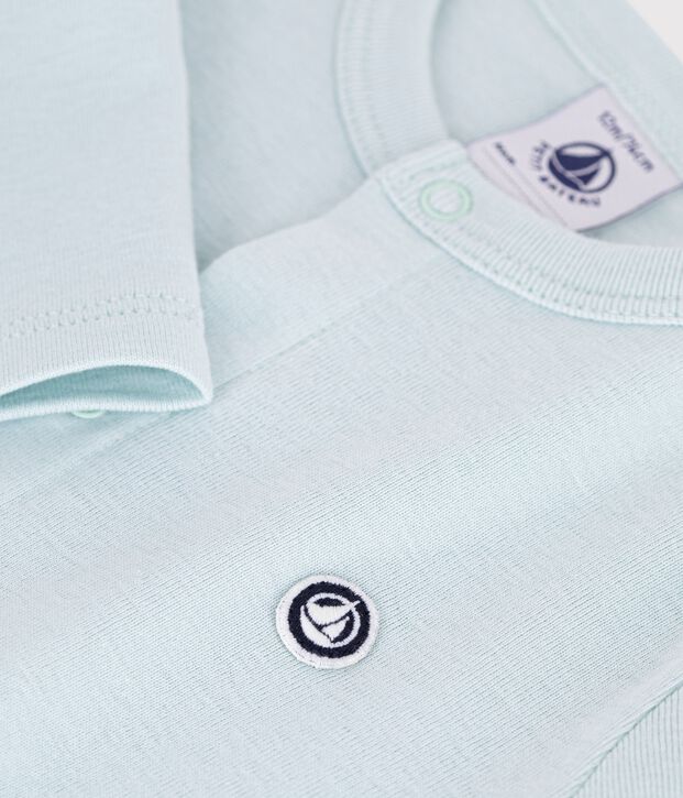 Cardigan b&eacute;b&eacute; en coton uni vert clair