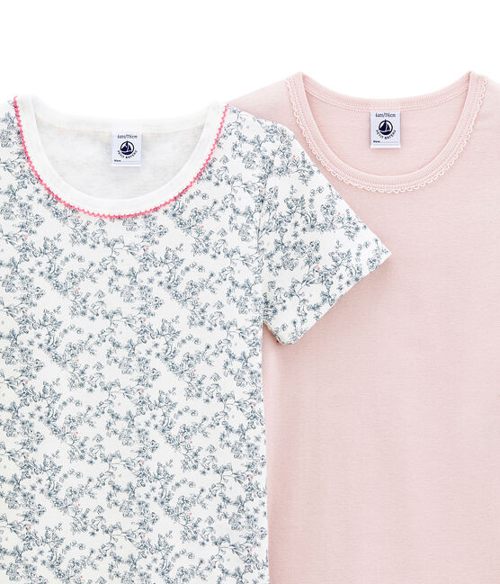 Duo de tee-shirts manches courtes petite fille variante 1
