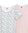 Duo de tee-shirts manches courtes petite fille variante 1