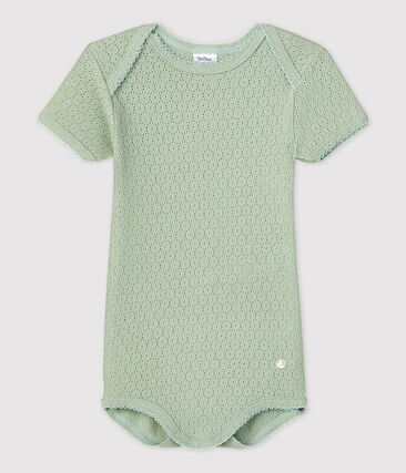 PETIT BATEAU - Body manches courtes en maille ajourée bébé
