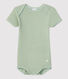Body manches courtes en maille ajourée bébé