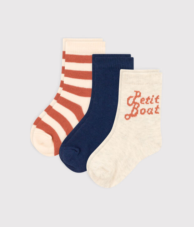 Lot de 3 paires de chaussettes Petit Boat b&eacute;b&eacute; multicouleur