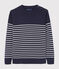 Pull marin Homme bleu SMOKING/blanc MARSHMALLOW