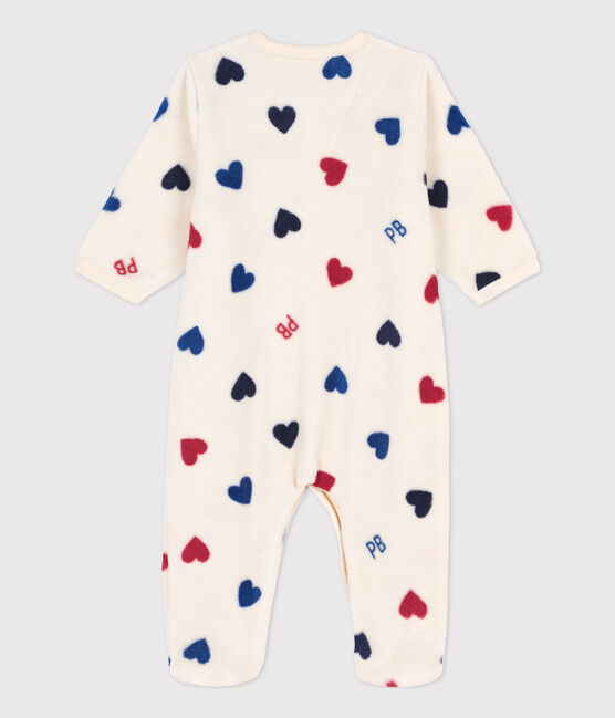 Surpyjama bébé en polaire blanc AVALANCHE/ MULTICO