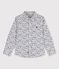 Chemise en popeline enfant garçon blanc ECUME/blanc MULTICO
