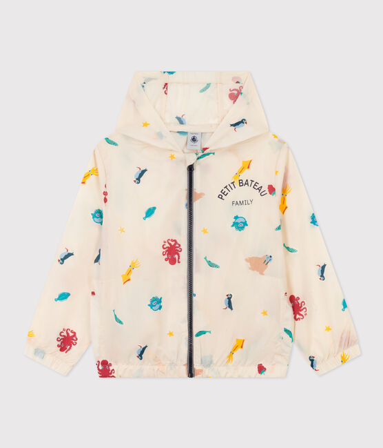 Coupe-vent, matière recyclée enfant fille/garçon blanc AVALANCHE/ MULTICO