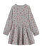 Robe imprimée enfant fille gris BELUGA/blanc MULTICO