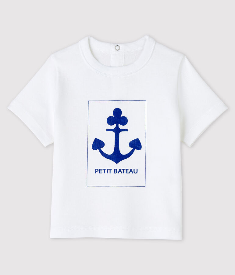 Tee-shirt b&eacute;b&eacute; gar&ccedil;on blanc
