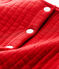 Cardigan en tubique matelassé bébé fille rouge TERKUIT