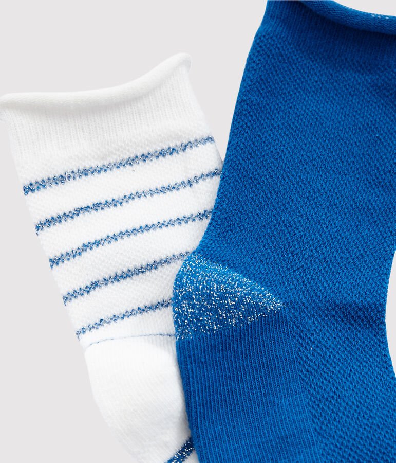 Lot de 2 paires de chaussettes enfant fille multicouleur