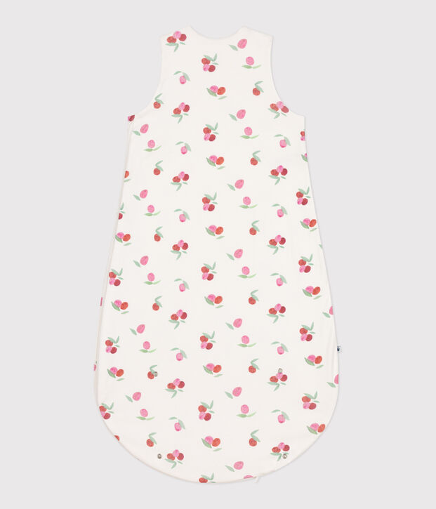 Gigoteuse b&eacute;b&eacute; en coton fleuri TOG 0.5 blanc/multicouleur