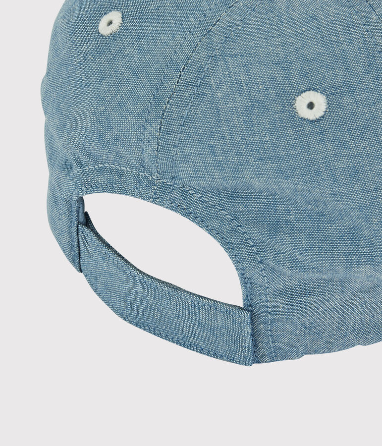 Casquette brod&eacute;e enfant gar&ccedil;on bleu DENIM TRES CLAIR N&Acirc;&deg;5