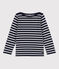 Marinière iconique en coton enfant fille bleu SMOKING/ ARGENT