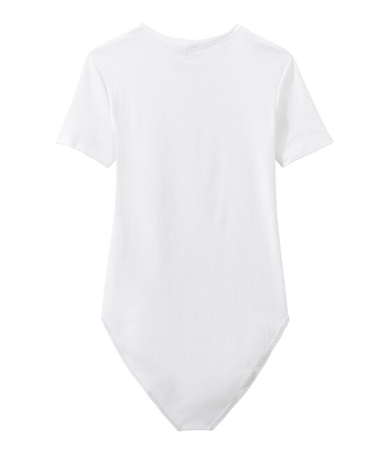 Body femme BODYCONIQUE en coton blanc ECUME