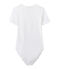 Body femme BODYCONIQUE en coton blanc ECUME