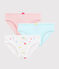 Lot de 3 culottes imprimé fruits petite fille en coton biologique variante 1