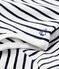 Body col polo rayé bébé garçon blanc MARSHMALLOW/bleu SMOKING