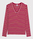 T-shirt iconique col V Femme