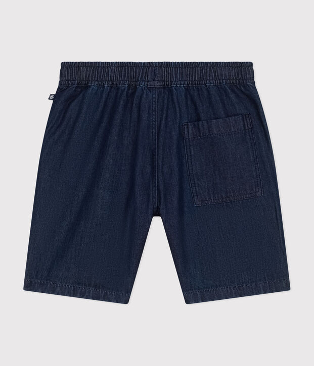 Short en denim l&eacute;ger enfant fille bleu