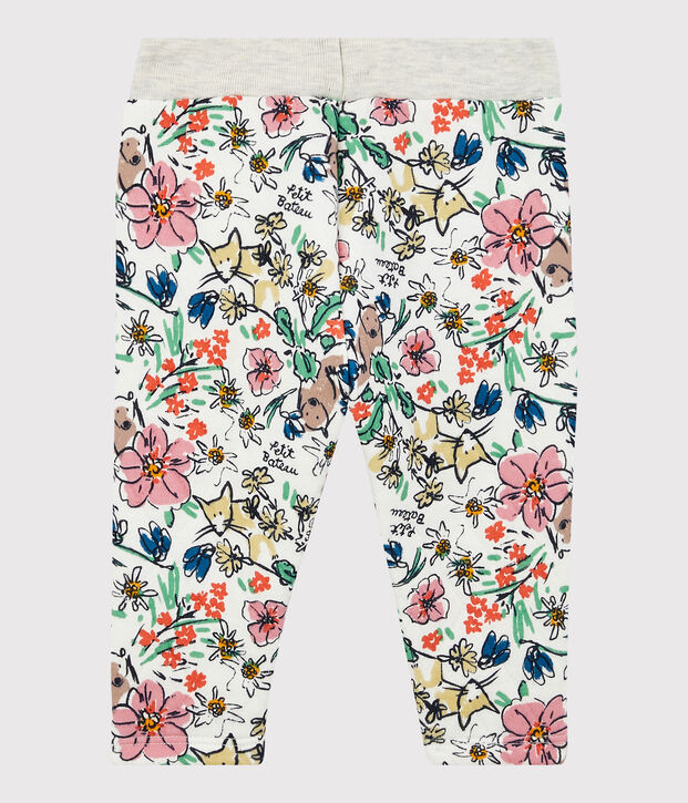 Pantalon matelass&eacute; b&eacute;b&eacute;. blanc/multicouleur