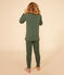Pyjama uni en coton et lyocell enfant vert CROCO