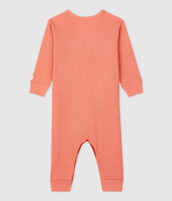 Dors-bien bébé sans pieds en coton et Lyocell rose PAPAYE