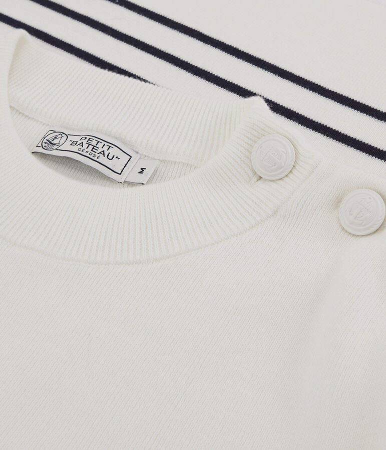 Pull marin Homme blanc/bleu