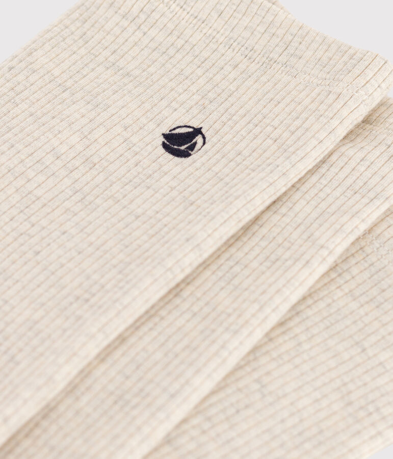 Legging en coton enfant fille beige