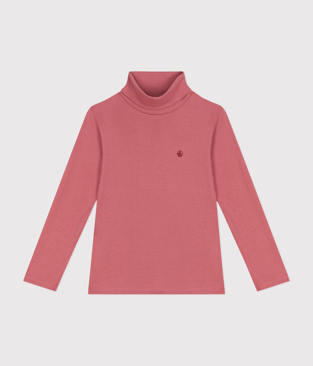 Sous-pull en coton enfant fille / gar&ccedil;on rose