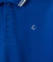 Polo garçon en jersey piqué bleu PERSE