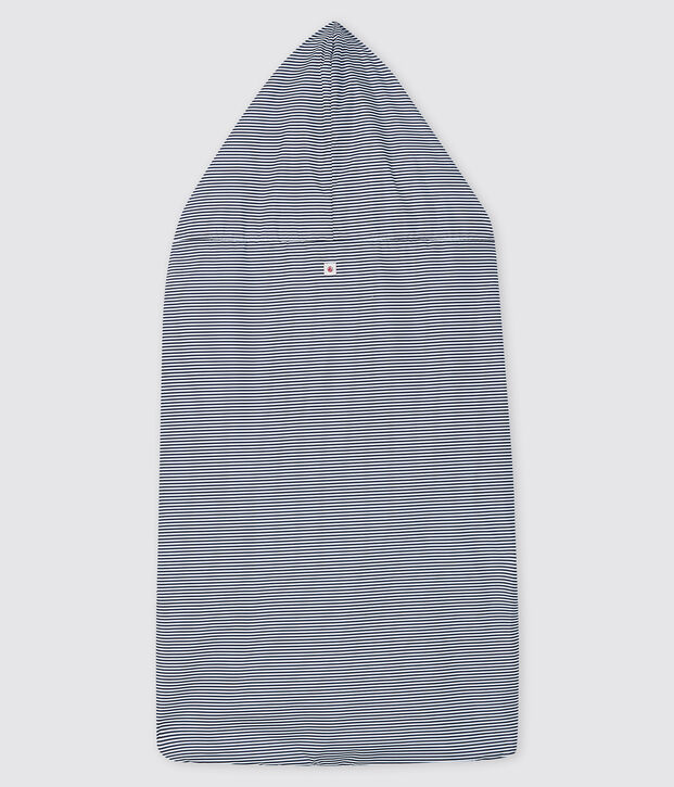 Prot&egrave;ge porte-b&eacute;b&eacute;  &agrave; rayures bleu/blanc