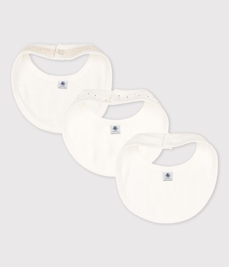 Lot de 3 bavoirs b&eacute;b&eacute; en coton biologique variante 1