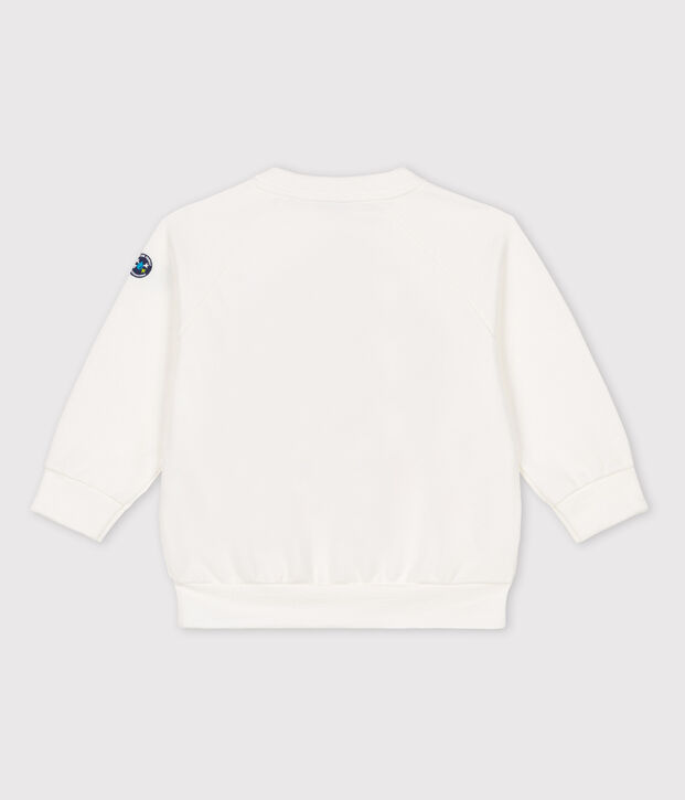 Sweatshirt B&eacute;b&eacute; Petit Bateau x Water Family blanc