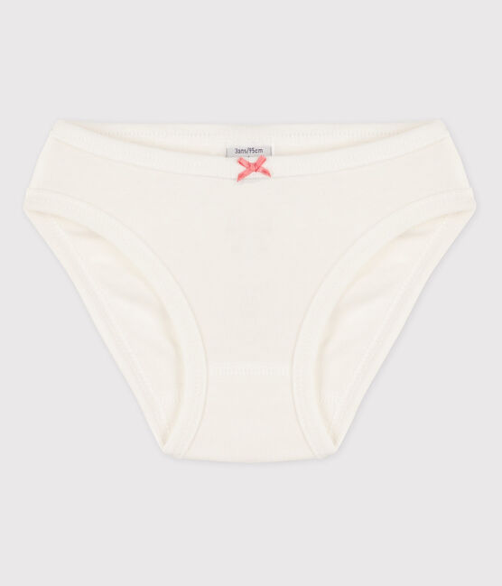 Culotte petite fille en coton blanc MARSHMALLOW
