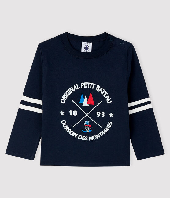 Tee-shirt bébé garçon bleu SMOKING