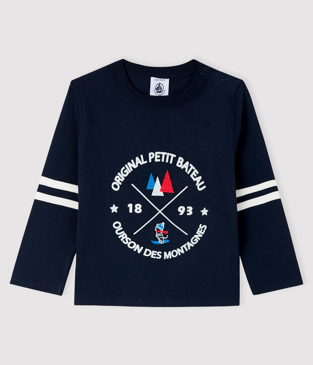 Tee-shirt b&eacute;b&eacute; gar&ccedil;on bleu