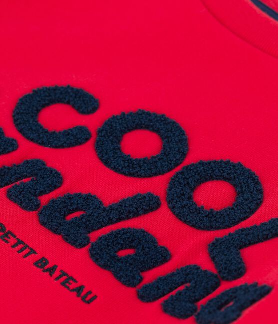 Sweatshirt en molleton enfant garçon rouge PEPS