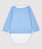 Body chemise avec col bébé garçon bleu JASMIN