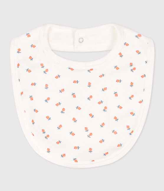 Bavoir unitaire en coton blanc MARSHMALLOW/blanc MULTICO