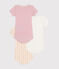 Lot de 3 bodies manches courtes en coton bébé variante 1