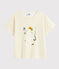 Tee-shirt imprimé enfant fille blanc MARSHMALLOW/jaune BOUDOR