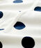 Dors-bien bébé à pois en coton biologique blanc MARSHMALLOW/bleu MEDIEVAL