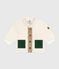 Manteau à capuche bébé ouatiné en sherpa MILK/ MULTICO