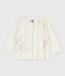 Cardigan en tricot jersey coton/lin bébé fille blanc MARSHMALLOW