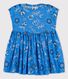 Robe manches courtes imprimée bandana en popeline bébé