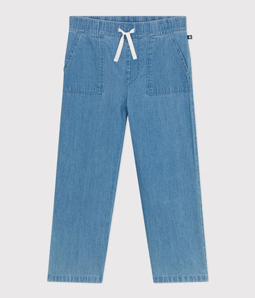 Pantalon droit en denim léger enfant garçon
