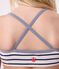 Maillot de bain deux pièces enfant à rayures blanc MARSHMALLOW/bleu MEDIEVAL