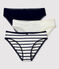 Lot 3 culottes en coton élasthanne Femme variante 1